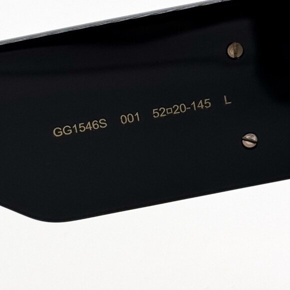 NEW GUCCI GG1546S 001 SUNGLASSES WOMEN BLACK EYEWEAR - Picture 10 of 12